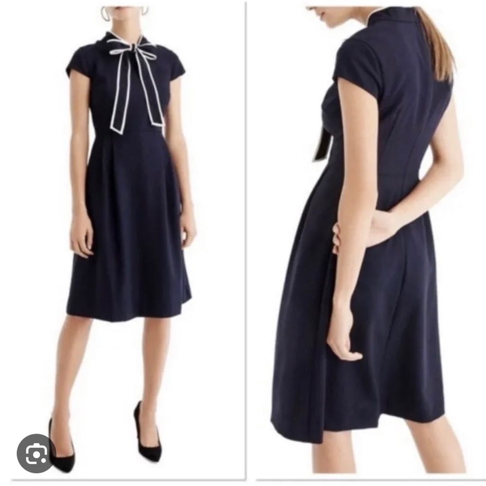 JCrew Carly cap sleeve bow dress! Size 0